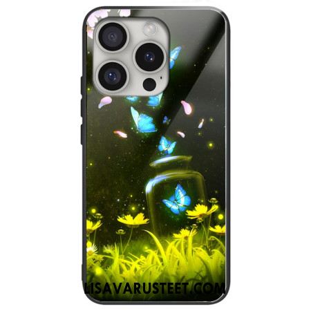 Kuori iPhone 16 Pro Karkaistu Lasi Perhosia Pullossa