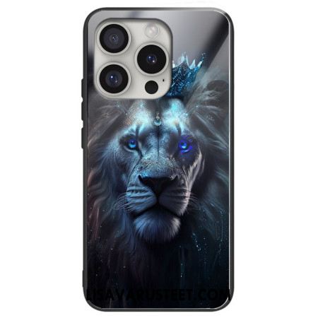 Kuori iPhone 16 Pro Max Sininen Leijona Karkaistu Lasi