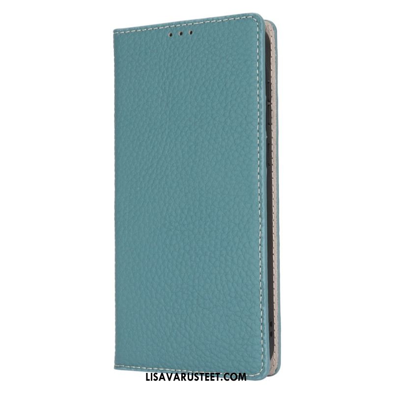 Nahkakotelo Samsung Galaxy S24 Fe Litchi Texture Leather