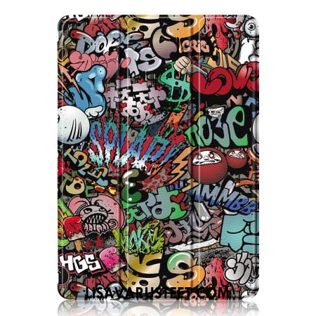 Samsung Galaxy Tab S9 Graffiti Läpinäkyvä Takakynän Pidike